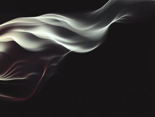 Obraz premium Abstract Flowing Smoke Patterns in Dark Atmosphere