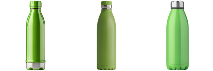 Three Stylish Green Water Bottles for Eco-Friendly Living