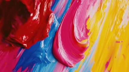 Vibrant Abstract Paint Swirls: A Symphony of Color