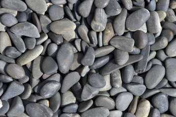 玉砂利　石の造形