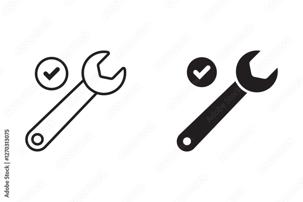 Poster set easy to disassemble icon vector element design template web