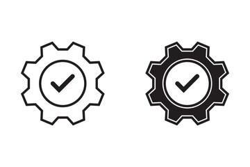 easy installation icon set. Thin, Light Regular And Bold style design isolated on white background 