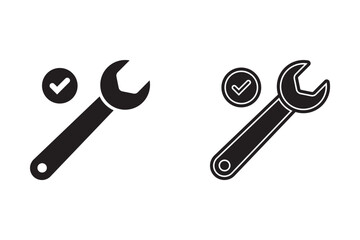 Set easy to disassemble icon vector element design template web
