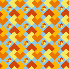 Geometric colorful abstract seamless pattern.