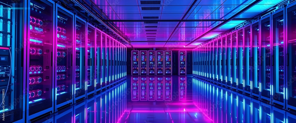 Poster high-performance data center: network devices powering the digital world