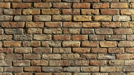 Obraz premium Textured Red Brick Wall Background for Construction and Design