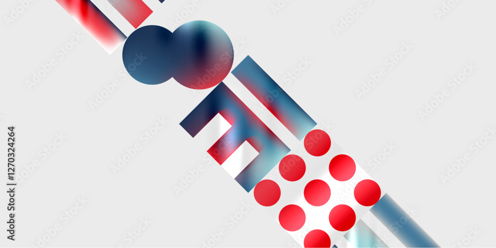 Poster simple shapes - circles, triangles, rectangles abstract background. vector illustration for wallpape