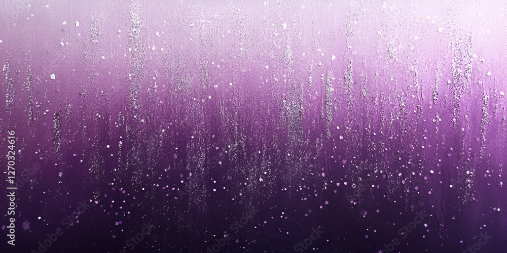 Poster Abstract Purple Rain: An artistic depiction of a rainfall, showcasing an expressive display of varying shades of purple, invoking a sense of calm and tranquility