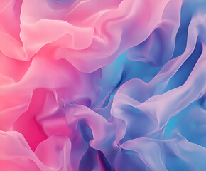 Fototapeta premium Abstract Silk: Swirling pastel colors create a dreamlike effect. This abstract composition captures the soft, fluid movement of fabric.