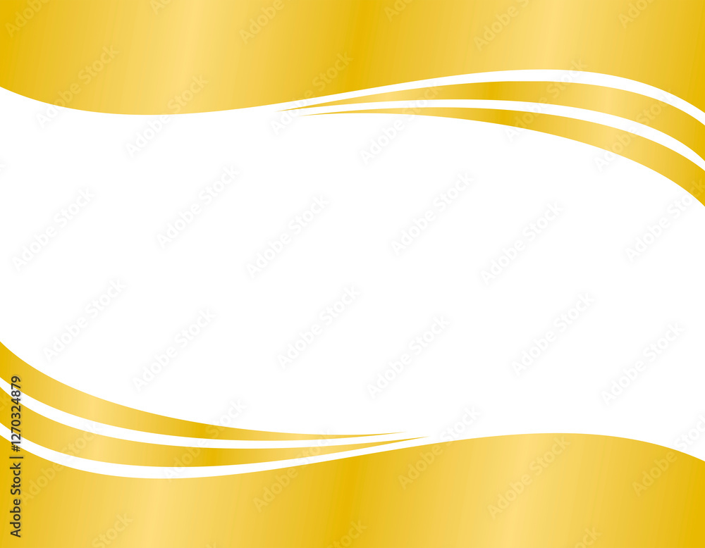 Poster gold header footer element transparent background