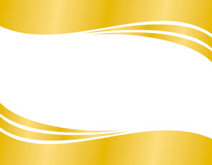 gold header footer element transparent background