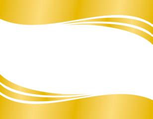 gold header footer element transparent background