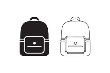 School Bag Icon | Student Bag Vector Illustration
Backpack Symbol | Camping and Hiking Bag Icon
Minimalist Backpack Icon | Education and Outdoor Gear.