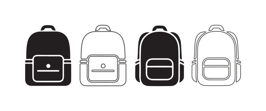 School Bag Icon | Student Bag Vector Illustration
Backpack Symbol | Camping and Hiking Bag Icon
Minimalist Backpack Icon | Education and Outdoor Gear.