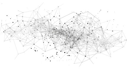Abstract Network Visualization with Dots and Lines