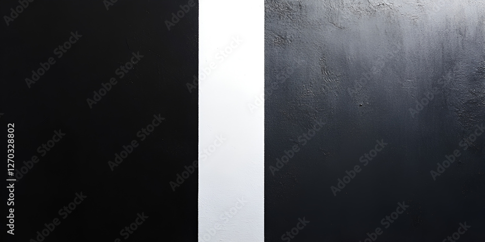 Aufkleber striking lines: abstract composition featuring stark contrasts in textures, the juxtaposition of sle