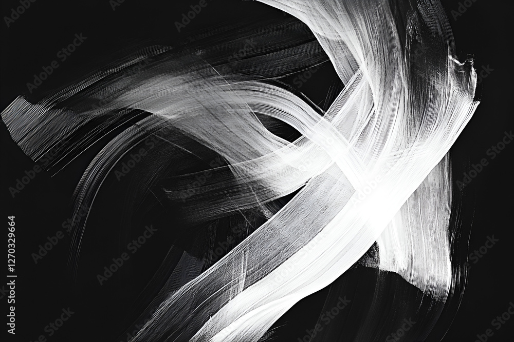 Poster abstract light strokes: a dynamic interplay of light and shadow creates an abstract composition of s