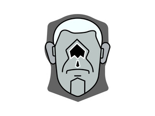 User icon vector set. Profile Diverse Empty Faces for Social Network. Handsome face man beard man emblems icons. Set of vector bearded hipster men faces. Haircuts, beards, mustaches set vector.