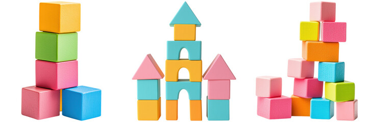 Obraz premium Colorful Building Blocks for Creative Play and Imagination Growth