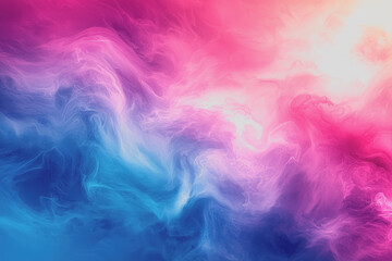 Colorful abstract smoke background with flowing shapes and gradients in various hues and tones