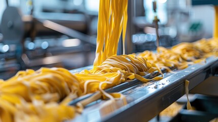 Fresh Pasta Production Line in Modern Factory