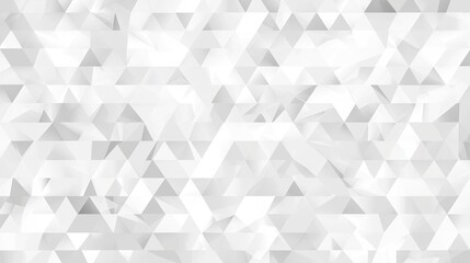 Abstract geometric pattern of white and gray triangles creating a modern design background