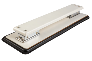 Office hole punch for paper documents isolated with transparent background