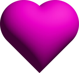3D heart isolated icon. Color Image. heart 3D illustration.