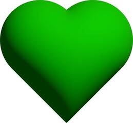3D heart isolated icon. Color Image. heart 3D illustration.