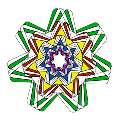 Star illustrator Vector logo Design