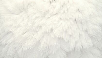 Fototapeta premium Fluffy White Fur Texture