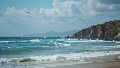 Horizons of Tranquility: A Coastal Symphony.