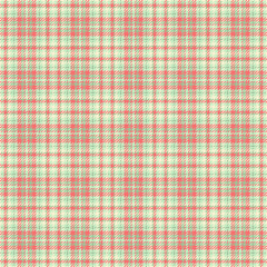 Colourful fabric textile plaid, repeatable patterns pattern texture seamless. Smooth check background tartan vector in light and red colors.
