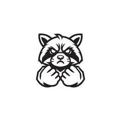 Raccon Head mascot template