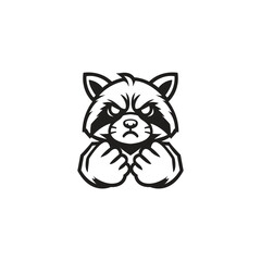 Raccon Head mascot template