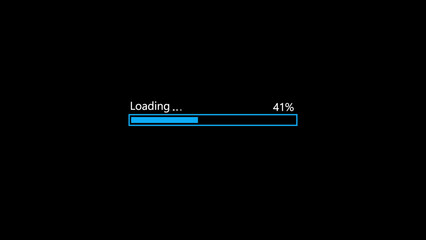 neon glow loading bar illustration