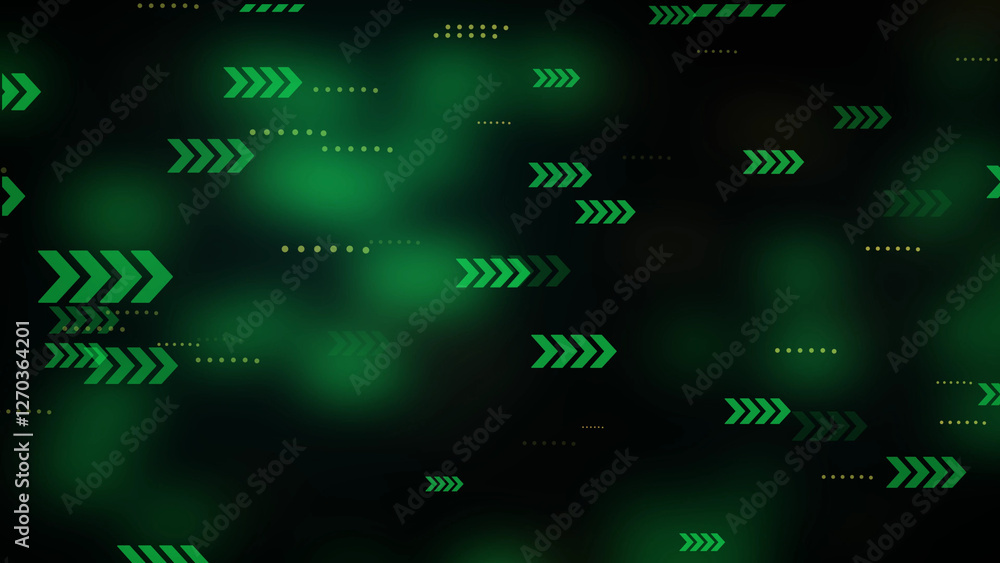 Poster right site direction arrow particle background