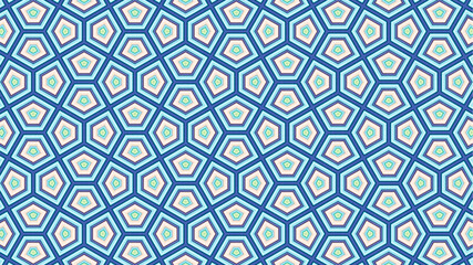 Modern Pattern with floral and geometric elements. Intersecting curved and straight bold stripes forming abstract floral ornament. Vector background for design.