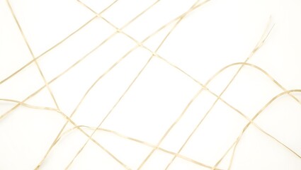 Luxurious golden lines forming a balanced grid on white canvas
