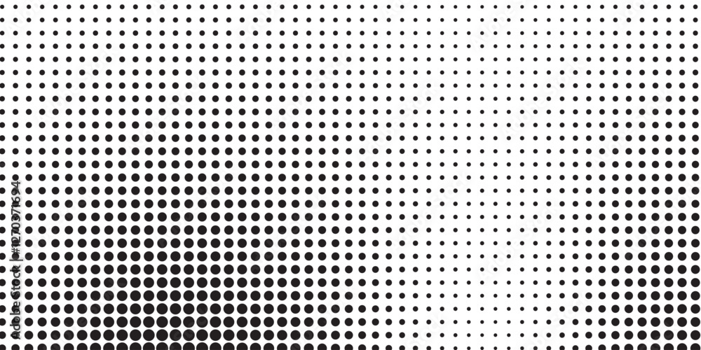 Poster background with monochrome dotted texture. polka dot pattern template vector dots pattern modern hal