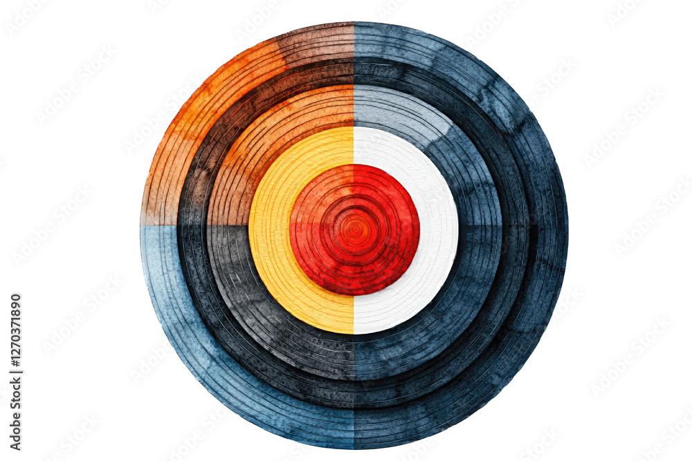 Poster voice sound concept. a colorful abstract target design, perfect for creative projects and visual con