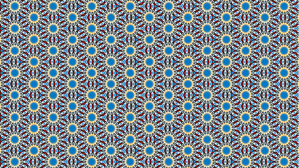 Geometric seamless floral perfect pattern design vector.