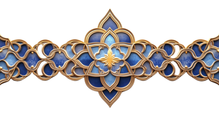 PNG, Ramadan, mosaic ornament, isolated on white background, created with Generative AI technology