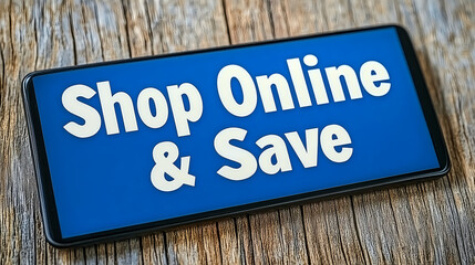 Online shopping tips digital marketplace promotional content e-commerce environment close-up view save money concept