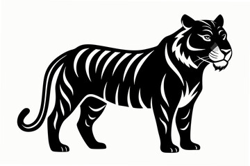 royal bengal tiger silhouette