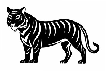 royal bengal tiger silhouette
