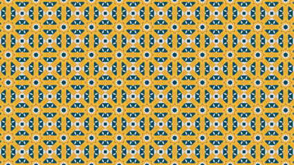 Geometric seamless floral perfect pattern design vector.