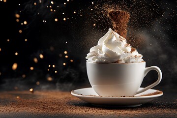 Whipped Cream Hot Chocolate Indulgence