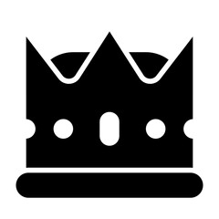 Cross Top King's Crown glyph icon Cross symbol atop traditional crown
