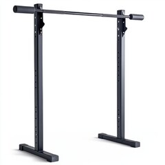 Obraz premium Black Metal Freestanding Pull Up Bar for Home Workout